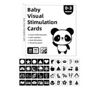 High Contrast Babi Cards - Brain Development Kids Stimulating Sensory Toy | Visual Stimulation Learning Activity Cards | Visual Stimulation Learning Activity Carrds for Babi 0-3 Months