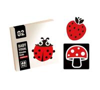 High Contrast Baby Flashcards Black and White Infant Cards Sensory Cards for Visual Stimulation High Contrast Baby Flashcards