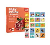 High Contrast Cards - Black And White Sensory Toy | Visual Stimulation High Contrast Flash Cards For Boost Early Brain And Vision Development Over Three Months