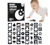 High Contrast Cards for Educational Sensory Cards | Learning Activity Cards Clear Printing for Early Education