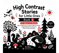 High Contrast Stories for Little Ones | Book 6: Black and White Sensory Book for Babies 3-6 Months | Bilingual English-Spanish First Stories for Early Learning and Bonding