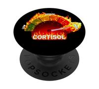 High Cortisol Spike Stress Level Anxiety Meme PopSockets Adhesive PopGrip