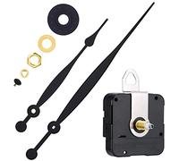 Hicarer High Couple Quartz Clock Movement Replacement Parts with Long Hands and Spade Hanger 208mm/8.2 Inch