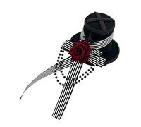 High Crowned Small High Hat Hairpin Resin Headdress Barrette Ideal for Halloween and Themed Event Costume Hairpin