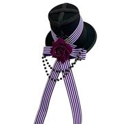 High Crowned Small High Hat Hairpin Resin Headdress Barrette Ideal for Halloween and Themed Event Costume Hairpin