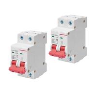 High Current 20A 2P Electrical Device Housing Air Switches 20000 Mechanical Cycles Modern Design DIN Install Short Circuit Defense Air Switches