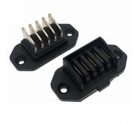 High Current 30A 5 Pin Battery Connector Male Female Socket Adapter For Industrial Power Systems With Nylon Housing And IP01 Protection(Male + female)