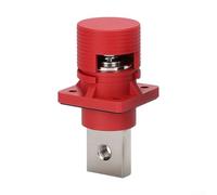 High Current 400A Copper Terminal Block with Flame Retardant Housing for Lithium Battery Energy Storage and Renewable Energy Systems up to 1000V DC (RED)
