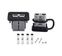 High Current 50 Amp Quick Disconnect for Car RV Trailer - Waterproof Electrical for battery Cable Connector Set with Mount