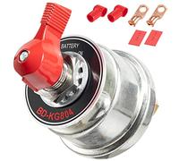 High Current Battery Disconnect Switch 300A, 12-24V Master Battery Power Cut Isolator Kill Switch with Face Plate for Car, Vehicle, RV and Marine Boat
