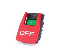 High Current Electromagnetic Push Button Switches with Large Stop Sign Paddle for Wood Cutting Machine Machine Switches for Quickly Turn Off Lathe