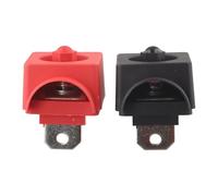 High-Current M8 Terminal Block Accessory for Lithium Battery Systems and Solar Inverters, 300A Rating, Nickel-Plated Copper Conductors, 16mm² Cross-Section (red+Black)