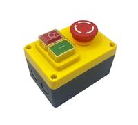 High Current Push Button Switches 250V 16A 5 Pin Connector Heavy Duty Emergencies Stop Push Button For Workshop Equipment Industrial Control Switches