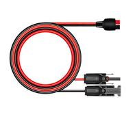 High Current Solars Panel Extension Cable 10AWG Copper Wire 50A 600V Rating for Power Stations Generators Waterproofed Cable