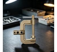 High Current Welding Clamp 800A Secure Connection(Brass Steel) | Screw-lock mechanism, prevents disconnects, for heavy-duty vibration resistance, 500A rating, C-style design