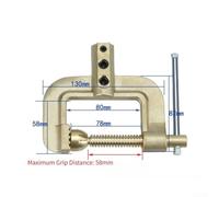 High Current Welding Clamp 800A Secure Connection(Solid Brass) | Screw-lock mechanism, prevents disconnects, for heavy-duty vibration resistance, 500A rating, C-style design