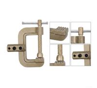 High Current Welding Clamp 800A Secure Connection(Stainless Steel) | Screw-lock mechanism, prevents disconnects, for heavy-duty vibration resistance, 500A rating, C-style design