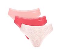Sloggi Women's Sloggi Go Crush High Leg C3p Briefs (Pack of 3), Red - Light Combination, M