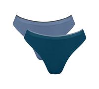 High-Cut Briefs for Women Sloggi Go Sense (x2) Bleu XL