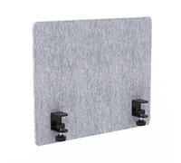 High De Fiberboard Desk Divider Panels s for StudyNoise Reduct M Panels50x50cmSet of 2Gray Color