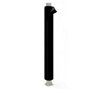 High De Foam Basement Pole Padding for Round Square Posts 0.78" Thick Column Wrap for Ga Basketball Hoops All Weather Indoor Outdoor Use Fits 4 5 6 8ft Poles (Black 4FT Inner Dia 2 Inch)