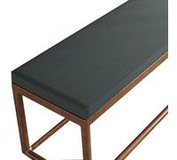 High-De Memory Foam Bench Cush 36-72 Inch Non-Slip Seat Pad for 2/3 Seater Fur, Ideal for Shoe Rack, Window, Piano, Dining - Blue (110x35x5cm)