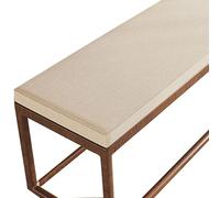 High De Memory Foam Bench Cush for 2/3 Seater Fur, Non-Slip Seat Pad for Shoe Rack, Window, Piano, Dining - Light Bei (100x50x5cm)