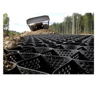 High-De Polyethylene Gravel Grid for Eros Control and Path Stabilizat - 2"/4" Height, 3x7m (10x23ft) - Ideal for Slopes and Driveways