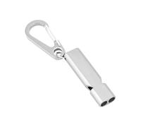 High Decibel Whistle - Safety Alert Tool, Loud Sound Blower | Double Tube Signal Horn, 120dB Survival Gear with D Buckle for Lifesaving, Hiking Trails, Rescue or Campsite Alerts
