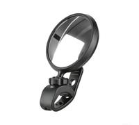 High-Def Convex Bike Mirror for Blind Spot Safety | Silicone strap mount, tool-free installation, fits 20-38mm bars, secure fit, no tools required