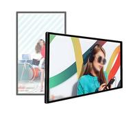 High-Definition Advertising Machine Digital Photo Frame, Wall-Mounted Large-Screen Smart Display Uilding Advertising Machine, Video Player Outdoor Digital Signs for Playing Videos/Images 21.5"
