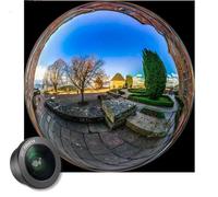 High definition full circle fisheye lens panoramic lens