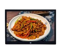 High-definition large screen, 7-15 inch digital photo frame, home/advertising use, electronic photo album (Color : Black, Size : 10 inches)