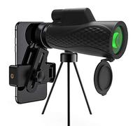 High Definition Monocular with Smartphone Holder & Tripod for Travelling & Camping & Hunting,12X42 Monocular for Adults, Gifts for Men Adults Kids -