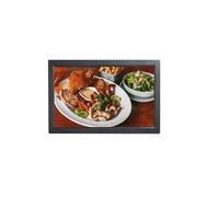 High-definition picture quality, 21.5-inch IPS screen digital photo frame, a must-have for home decoration, supports multiple formats, and automatically loops playback (Color : Black)