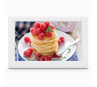 High-definition upgraded desktop/wall-mounted dual-use electronic photo album digital photo frame stand-alone advertising machine home and commercial dual-use (Color : White, Size : 7 inch)