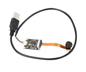 High Definition USB Camera Module, 2 Megapixel OTG Camera Module with 120° Wide Field View and Built - in Flash, Plug and Play No Driver Required for Linux