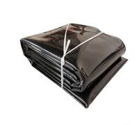 High-Density 0.3mm Waterproof Polyethylene Pond Liner - Black Folding Sheet for Fish Ponds Garden Fountains Waterfalls & Streams - Sizes: 2.1x2.1m & 2.1x3m