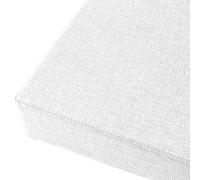 High Density 2/3 Seater Bench Cushion, Indoor Outdoor Garden Patio Chair Cushion 100x40x7cm, Comfortable Dining Bench Pad, White Waterproof