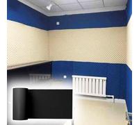 High Density Acoustic Foam Panels Peel and Stick, Noise Cancelling Wall Panels for Wall & Celling, Music School/Podcast Studio/Home Recording Panel(Black)