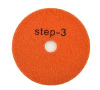 High Density Aggressive Diamonds in a Pad Set Designed to Polish Stone Effectively (Grit 3)