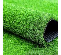 High Density Artificial Grass 2x4m Realistic Fake Turf for Outdoor Patio Balcony Yard Lawn Deck Porch Decor Durable and Easy to Maintain Green Color