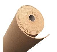 High Density Cork Roll for Wall 8mm Thick Sound Insulation Cork Board DIY Drawer Liner Brown 0.7mx3m (2.3ft x 9.8ft) for Office Home & School Supplies