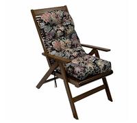 High-Density Cotton Waterproof Rocking Chair Cushion - All-in-One Backrest & Seat Pillow with Ties Ethnic Style Tufted Design for Comfort and Durability
