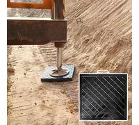 High Density Crane Outrigger Pad - Stabilizing Jack Pads for Tow Truck, 50x50x6cm (19.7x19.7x2.4in), Heavy-Duty Leveling Pads for Maximum Stability and Safety