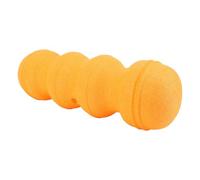 High Density EPP Secure Grip Yoga Roller Groove Muscle Exercise Roller for Men Women Fitness Training Pilates (Orange)