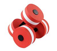 High-Density EVA-Foam Dumbbell Set, Water Weight, Soft Padded, Water Aerobics, Aqua-Therapy, Pool Fitness, Water Exercise, Aqua-Fitness Barbells for Men Women Kids Weight Loss Water Sports Red