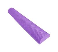High Density EVA Foam Half Round Roller for Physical Therapy, Self Massage and Yoga, 3 Sizes (11.81/17.72/23.62 inch) and 5 Colors- Purple 60cm