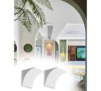 High-Density Foam Door Arch Trim, Paintable DIY Arch Doorway Kit, Elegant Arch Molding, Precurved Door Frame Molding, Rounded Opening(51x51x51cm/20.1x20.1x20.1")