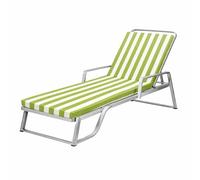 High Density Foam Garden Sun Lounger Cushion Waterproof Wrinkle Resistant Polyester Removable Cover 5 10cm Thick Padding for Deck & Relax Chairs Yellowish Green 203x66x6cm